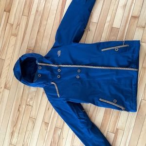 Double breated blue jacket
